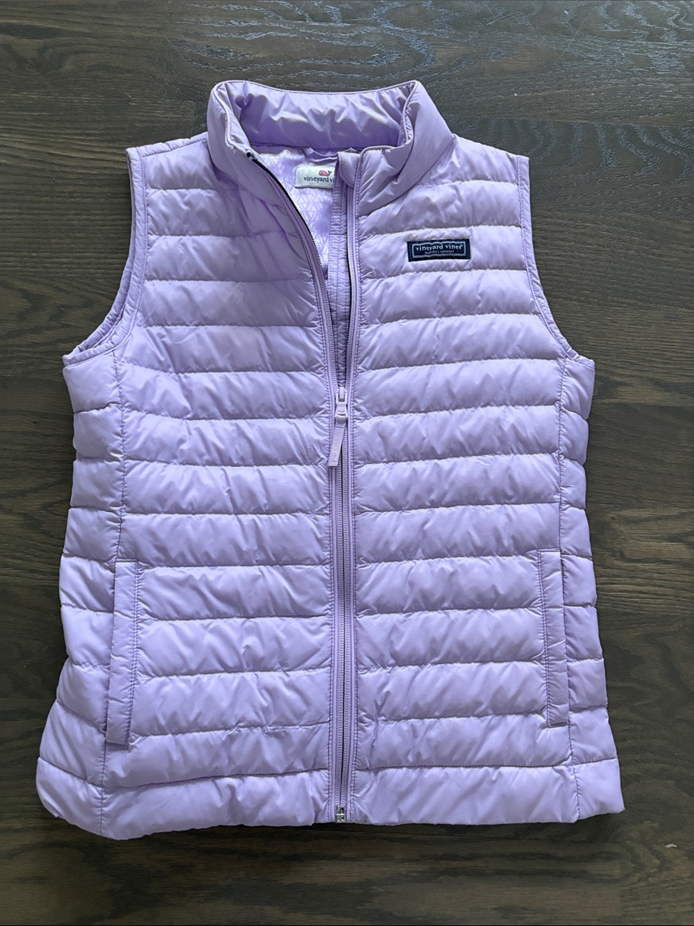 Vineyard Vines Girls' Light Purple Quilted Puffer Vest